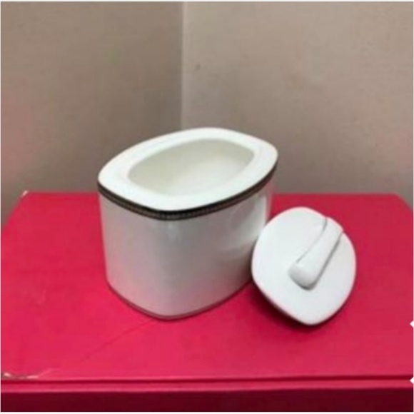 kate spade Sonora Knot Sugar Bowl dish container with lid nwt - Picture 4 of 6